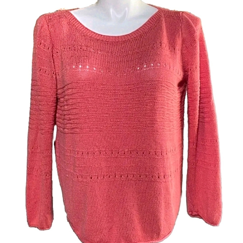 Grace Elements Sweater Orange Peach Lightweight XXL